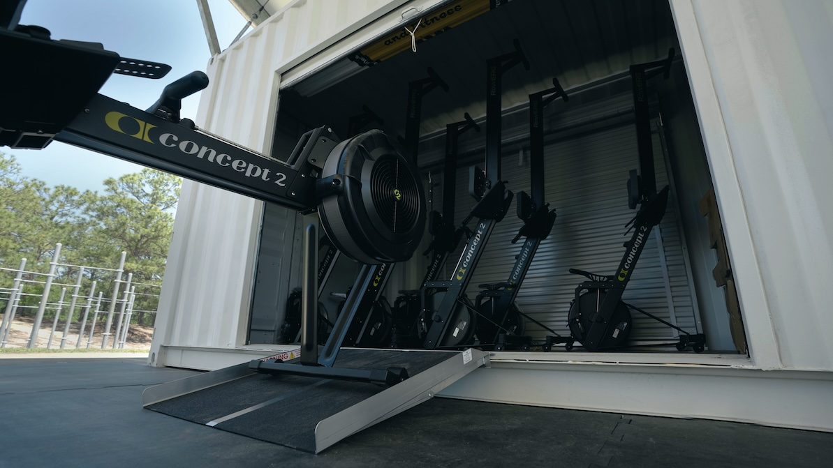 BeaverFit Cardio Locker with internal storage.