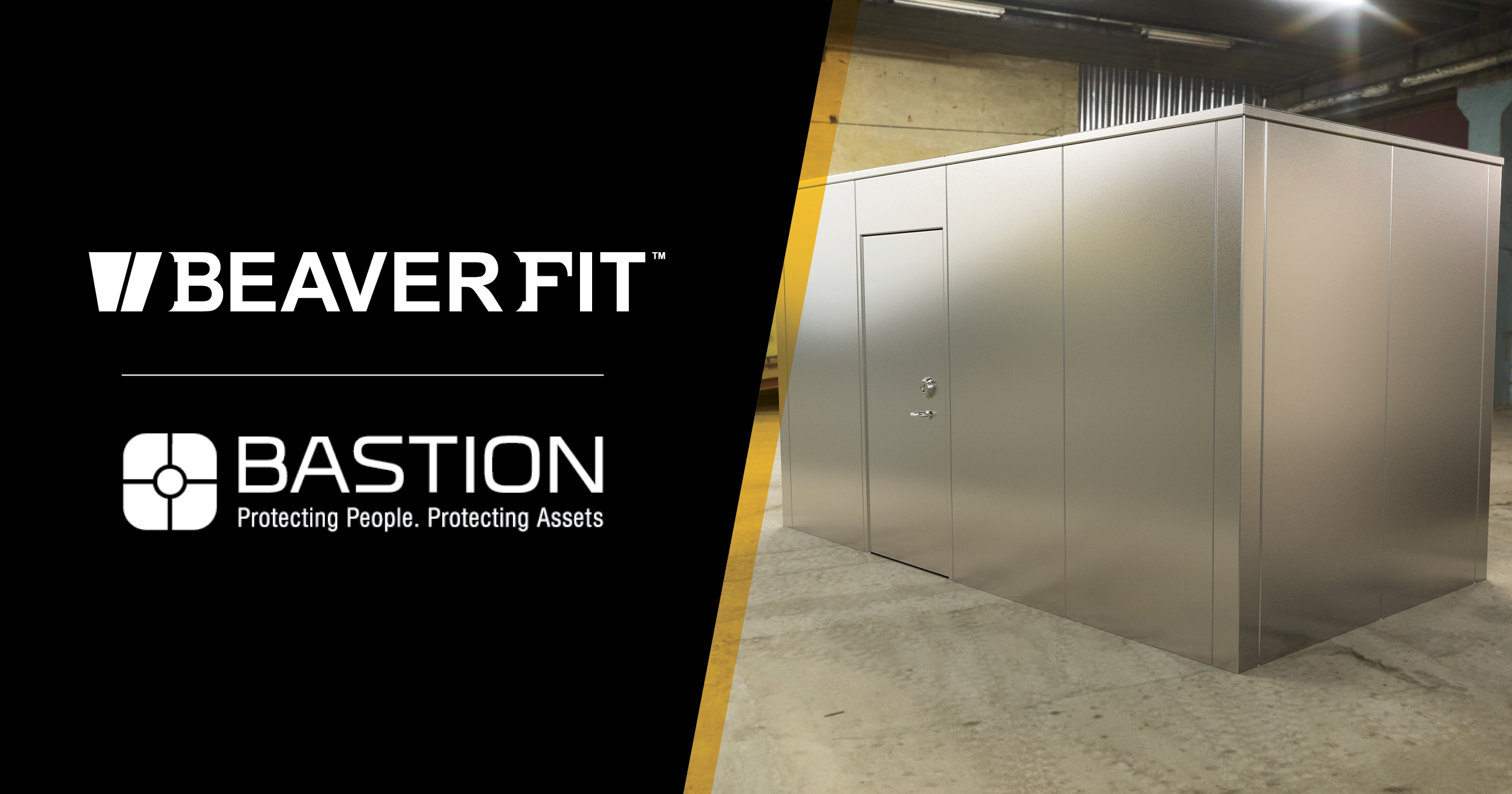 Blog header displays BeaverFit and Bastion logos with a Multi-Threat modular room.